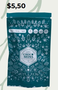 CHOCOLATE CON MACADAMIA – 50 g (125 mg CBD)